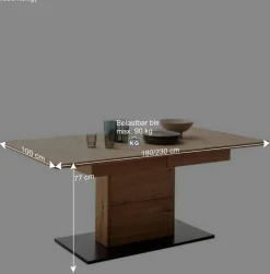 Ausgefallene Tischgruppe modern - Flacona (siebenteilig)