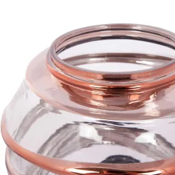 Ausgefallene Tischlampe aus Metall & Glas - Anyel