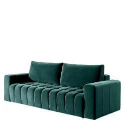 Ausklappbares Sofa in Grün Samt - Olenka