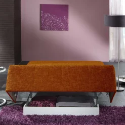 Ausklappbares Sofa in Orange - Matrona