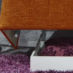 Ausklappbares Sofa in Orange - Matrona