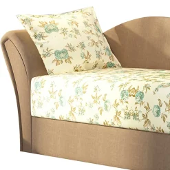 Ausziehbare Recamiere mit mehrfarbigem Blumenmuster - Laci