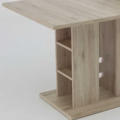 Ausziehbarer Esstisch mit Säulengestell Regal - Casbella