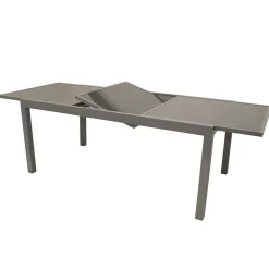Ausziehbarer Gartentisch Glasgow aus Glas & Alu