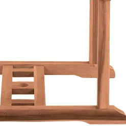 Ausziehbarer Teakholz Gartentisch rund oval - Klahuma