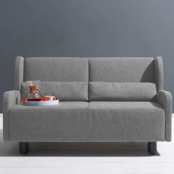 Ausziehsofa in Grau Stoff - Vergoma