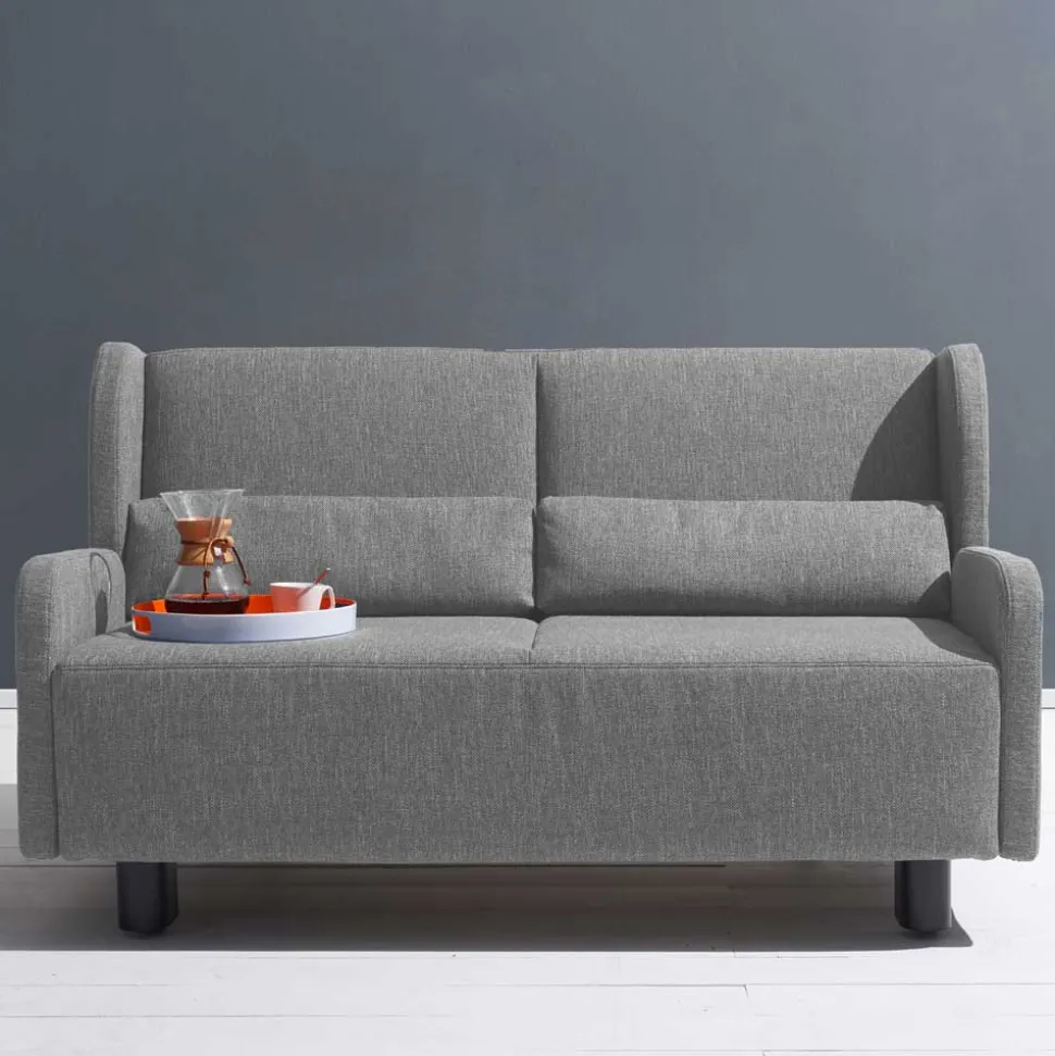 Ausziehsofa in Grau Stoff - Vergoma