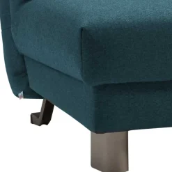 Ausziehsofa in Petrol Flachgewebe - Laberto