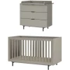 Babybett und Wickelkommode im Set - Suzanas (zweiteilig)