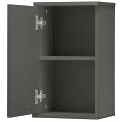 Bad Hängeschrank in Hochglanz Grau - Ulivia