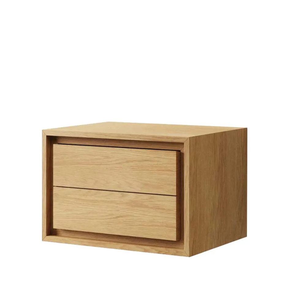 Bad Hänge-Waschtisch aus Massivholz Teak - Reddnas