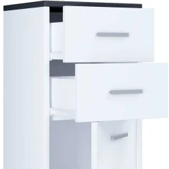 Bad Hochkommode mit Schubladen und Tür - Rondja