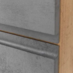 Bad Hochschrank in Beton & Holz Dekor - Mia