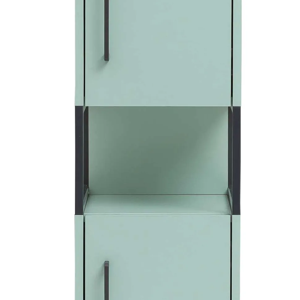 Bad Hochschrank in Mint Grün & Anthrazit - Esdrus