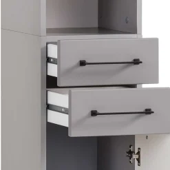 Bad Hochschrank in Platingrau - Benja