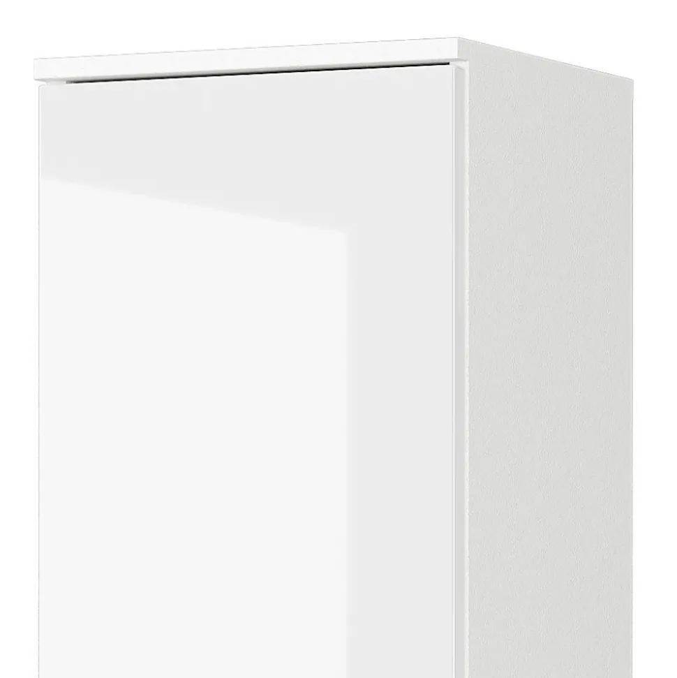 Bad Hochschrank in Weiß Hochglanz - Loeesa