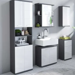 Bad Hochschrank zweifarbig - Asutria