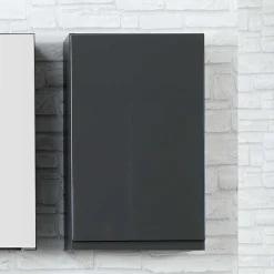 Bad Kombination Blaxin in Anthrazit Hochglanz (dreiteilig)