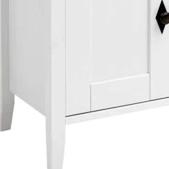 Bad Landhaus Unterbeckenschrank in Weiß - Satumare