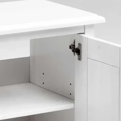 Bad Landhaus Unterbeckenschrank in Weiß - Satumare