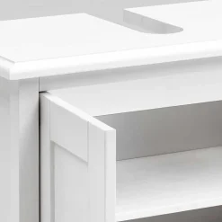 Bad Landhaus Unterbeckenschrank in Weiß - Satumare