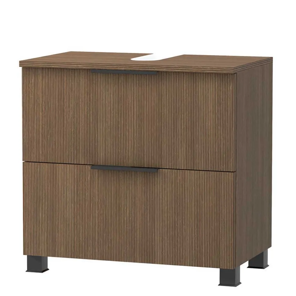 Bad Möbelset in Eiche Dunkel - Ucaida (dreiteilig)