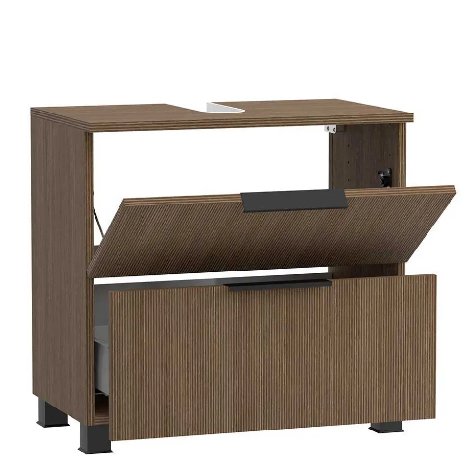 Bad Möbelset in Eiche Dunkel - Ucaida (dreiteilig)