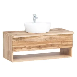 Bad Möbelset mit Baumkante Dekor - Tofias (dreiteilig)