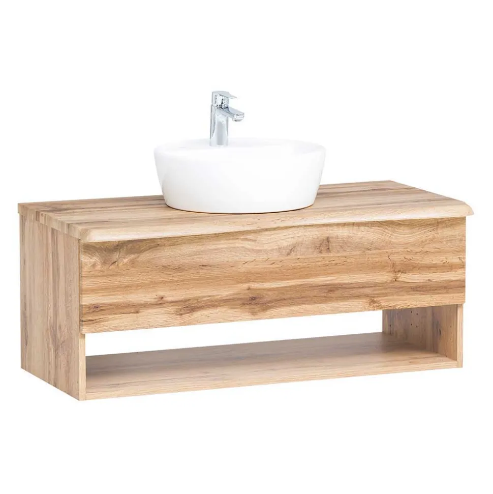 Bad Möbelset mit Baumkante Dekor - Tofias (dreiteilig)