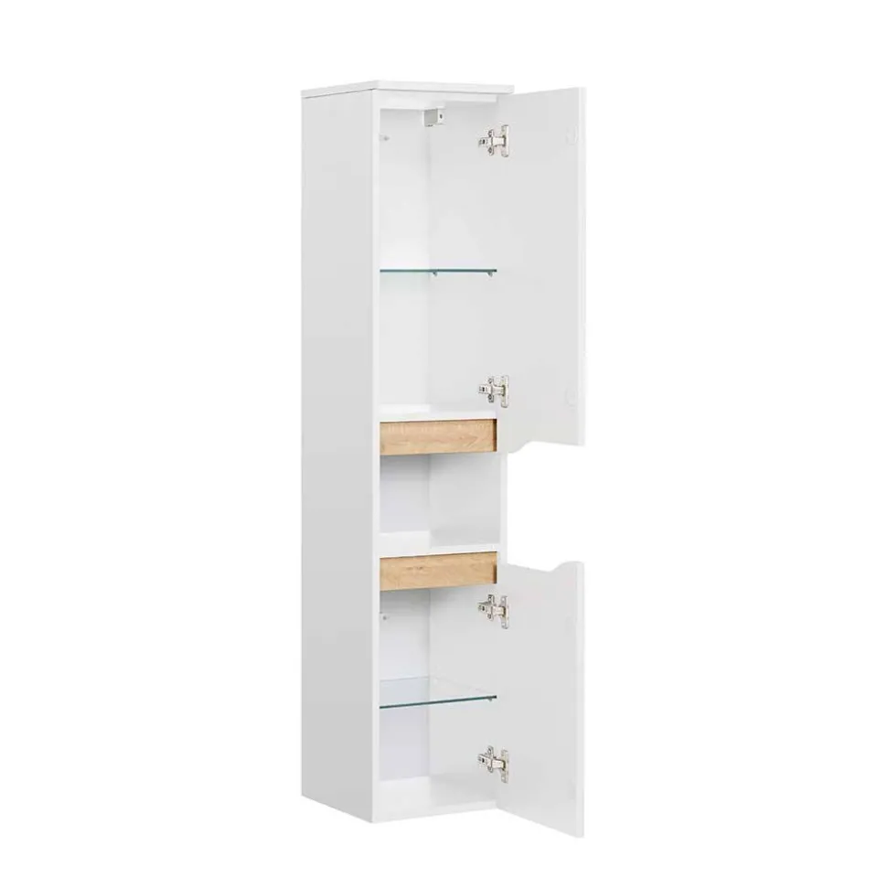 Bad Midi-Schrank 141 cm hoch - Zenata