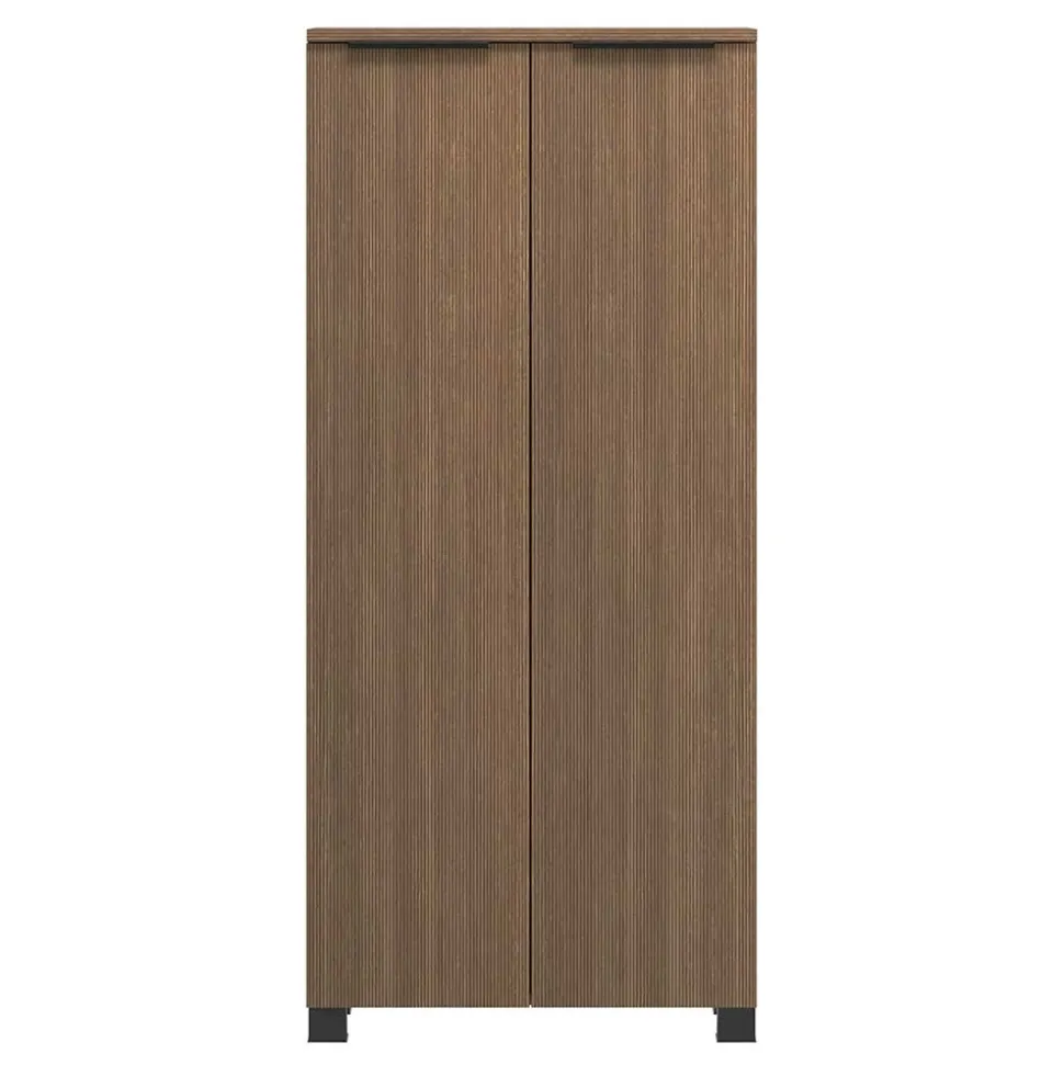 Bad Midi-Schrank in Eiche Dunkel Optik - Ucaida