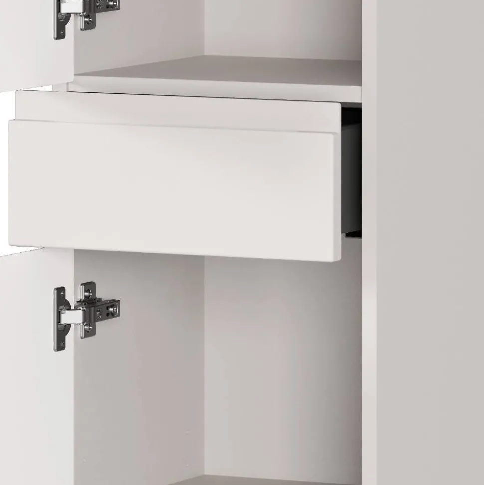 Bad Midischrank in Hellgrau - Dadra