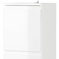 Bad Midischrank in Weiß Hochglanz - Loeesa