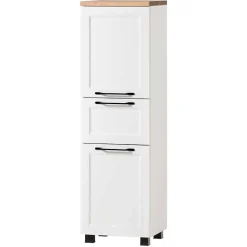 Bad Midischrank in Weiß mit Wildeiche - Gyatso