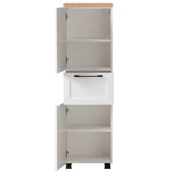 Bad Midischrank in Weiß mit Wildeiche - Gyatso