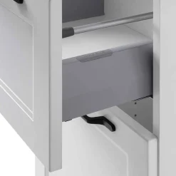 Bad Midischrank in Weiß mit Wildeiche - Gyatso