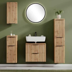 Bad Midi-Schrank mit Schublade - Crystoga