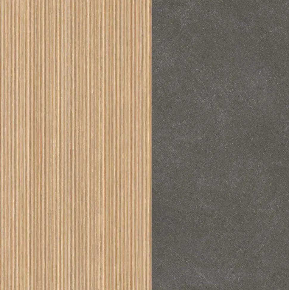 Bad Midischrank mit Tür und zwei Schubladen - Leitha