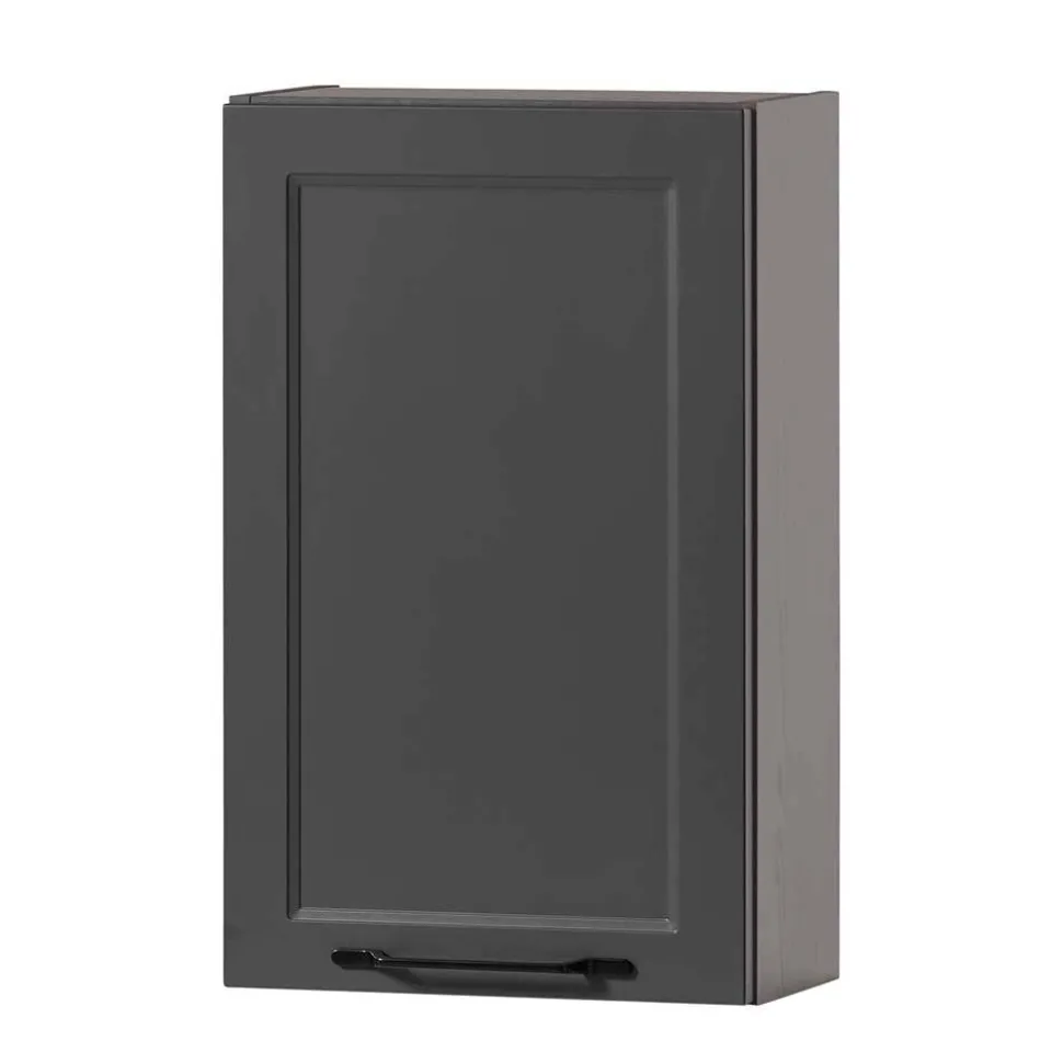 Bad Oberschrank in Dunkelgrau - Novelya