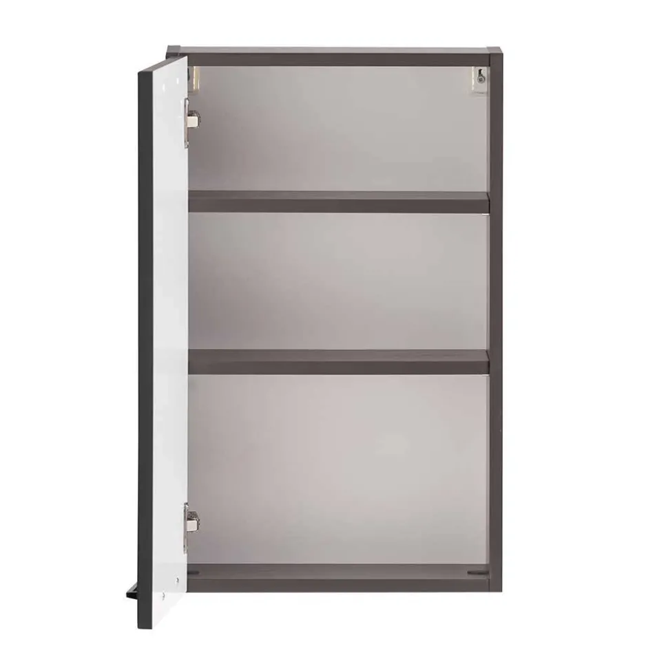 Bad Oberschrank in Dunkelgrau - Novelya