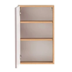 Bad Oberschrank in Hellgrau und Wildeiche - Trioto