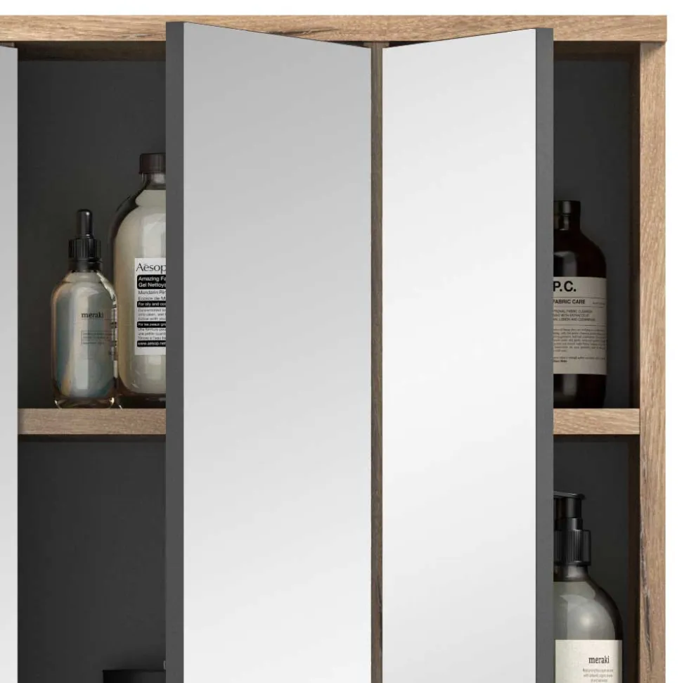 Bad Oberschrank mit Spiegeltüren 60 cm breit - Depart