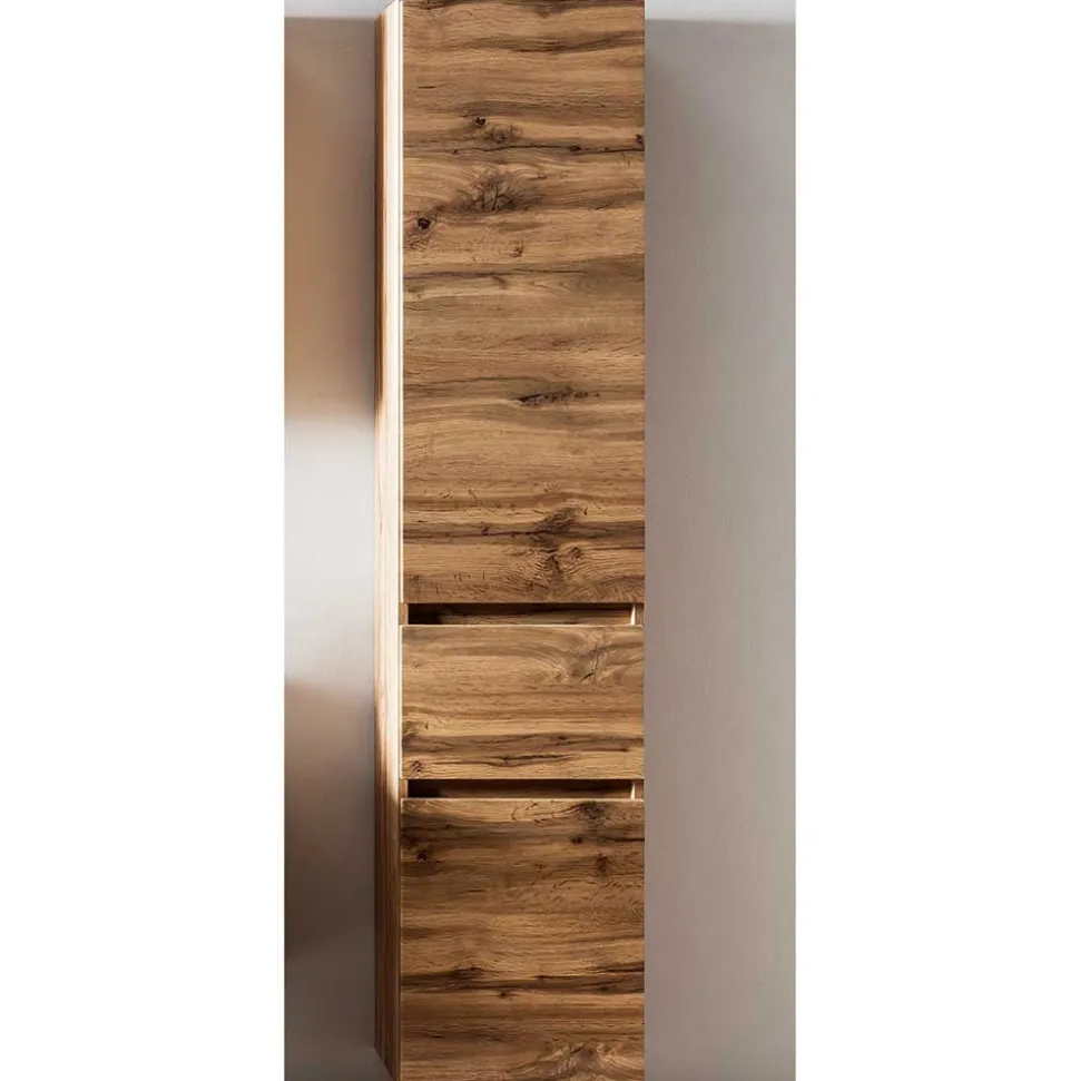 Bad Seitenschrank in Holz Optik Wildeiche - Iliam