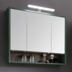 Bad Spiegelschrank in Dunkelgrün - Aqua