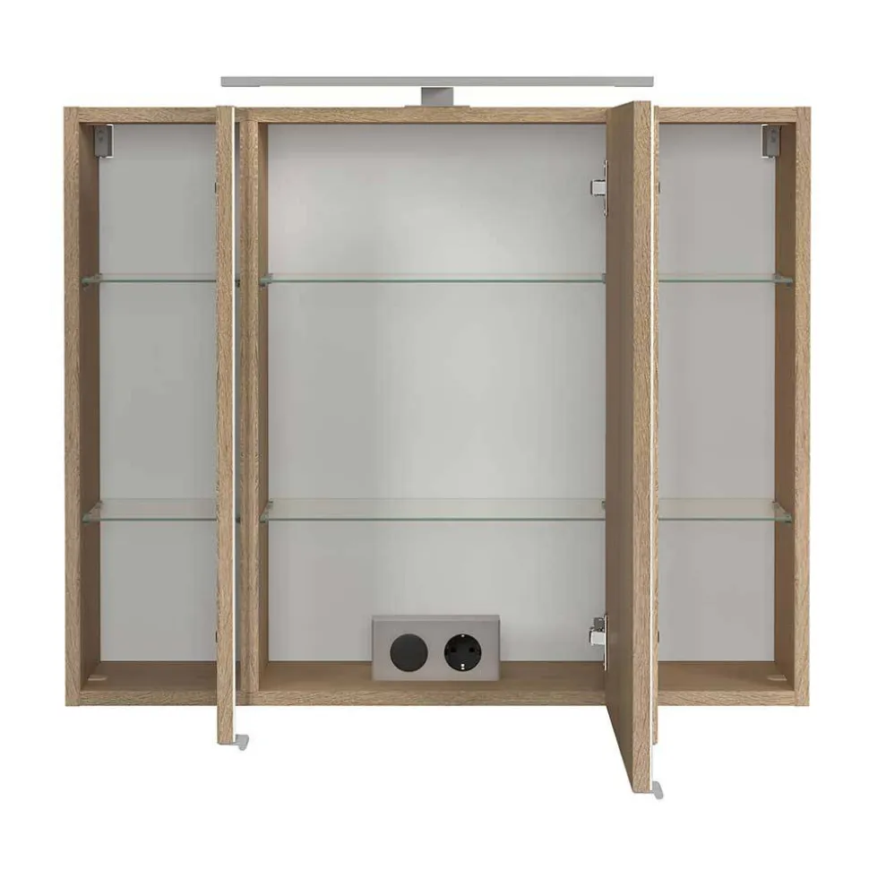 Bad Spiegelschrank in Eiche Hell - Vibulam