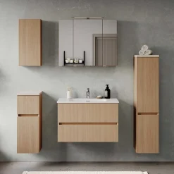 Bad Spiegelschrank in Eiche Hell - Vibulam