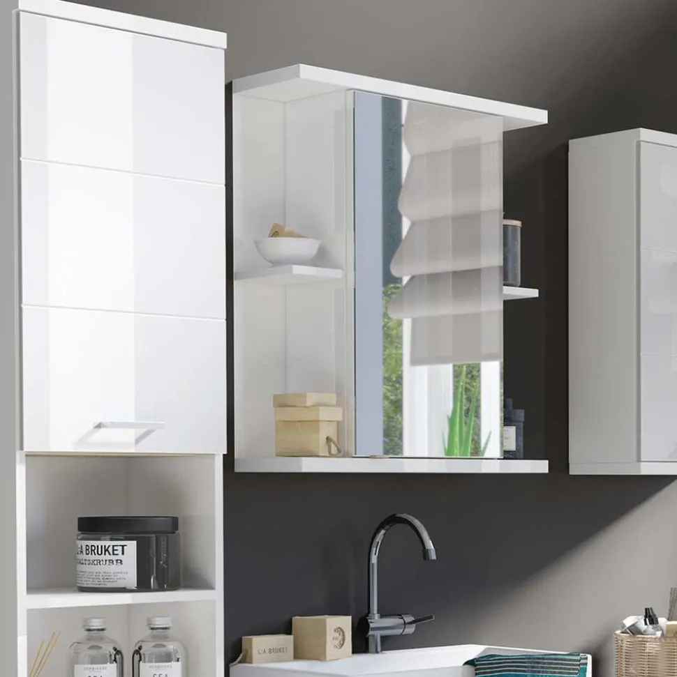 Bad Spiegel-Schrank in Weiß - Fieston