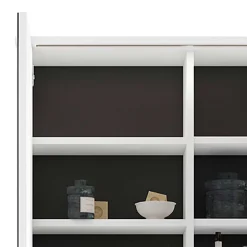 Bad Spiegelschrank in Weiß mit Schwarz - Envaton