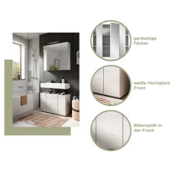 Bad Spiegelschrank mit asymmetrischen Türen - Vitablos