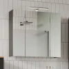 Bad Spiegelschrank mit LED 3-türig - Dolida